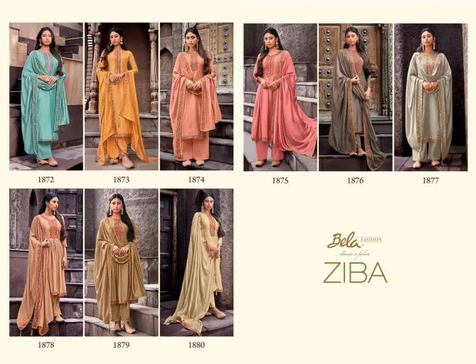Bela Ziba 1872 Series Designer Festive Wear Cotton Silk Salwar Kameez Collection